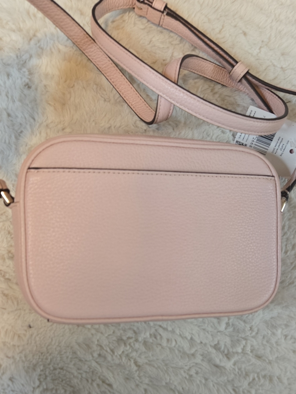 Kate Spade Blush Pink Pebbled Leather Crossbody NWT - Picture 3 of 6